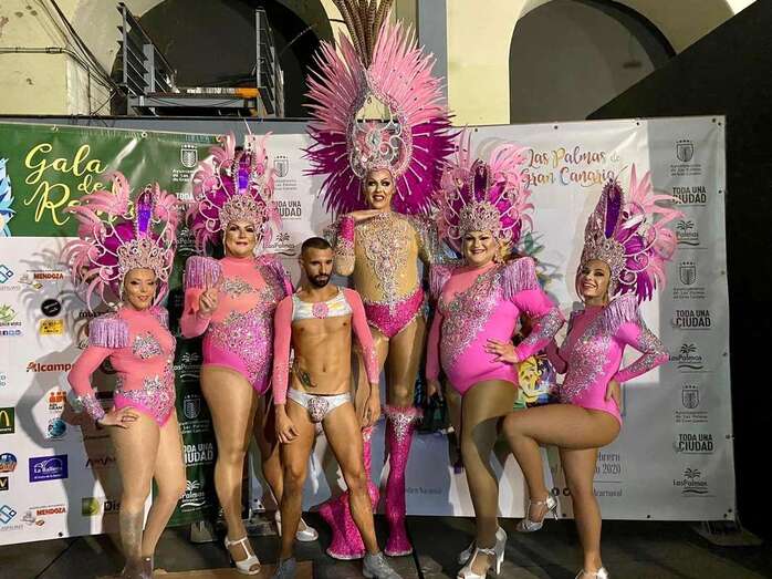 El teldense Isaac Rodríguez, Drag Kineua (Foto TA)